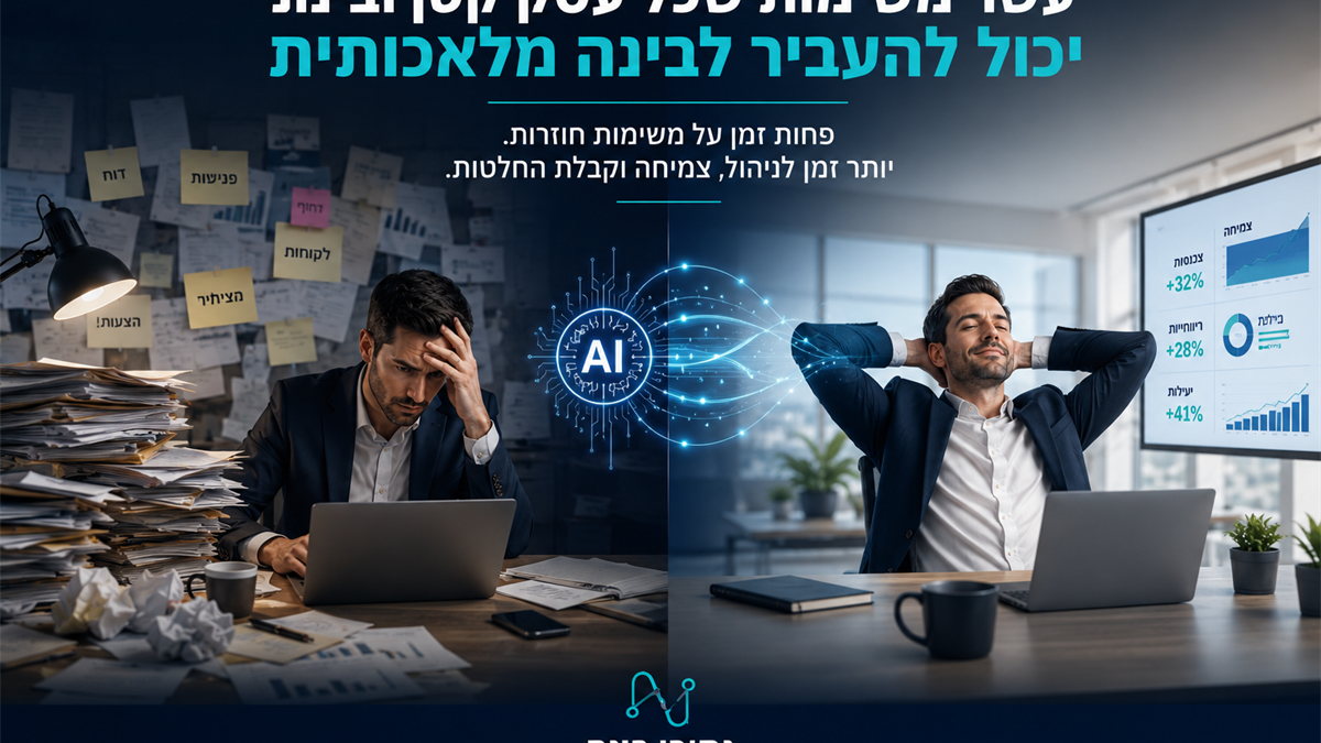 עשר משימות שכל עסק קטן ובינוני יכול להעביר לבינה מלאכותית